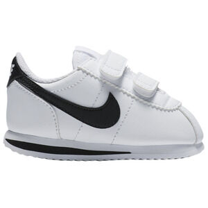 USED Nike Baby Boy's Cortez Basic SL (Infant/Toddler) White/Black 8 Toddler M
